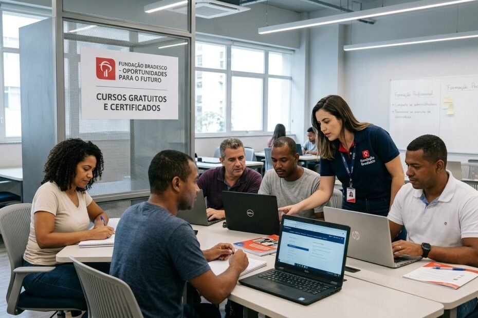 Escola Virtual da Fundação Bradesco oferece cursos gratuitos online com certificado em TI, idiomas e inteligência artificial