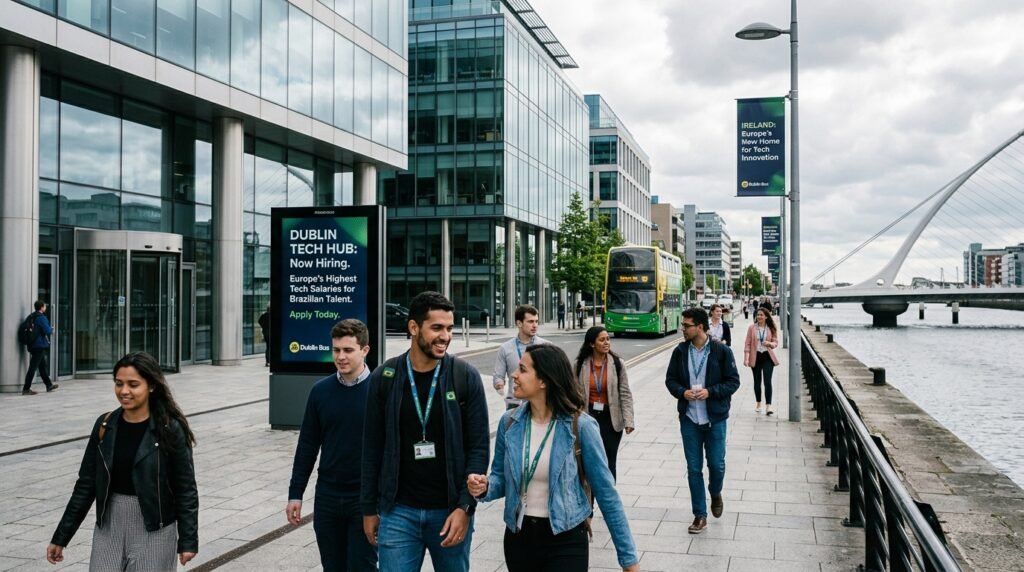 Irlanda vira o novo hub tecnológico da Europa e abre vagas com os maiores salários do continente para brasileiros