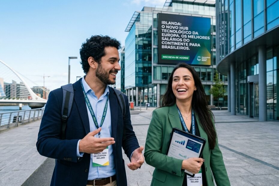 Irlanda vira o novo hub tecnológico da Europa e abre vagas com os maiores salários do continente para brasileiros